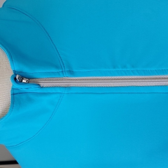 Yaffa, tourqwise‎ blue long sleeve  Activewear top Henley style size smal… - Picture 2 of 9